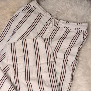 Forever 21 Linen Wide-Leg Pants Size Large